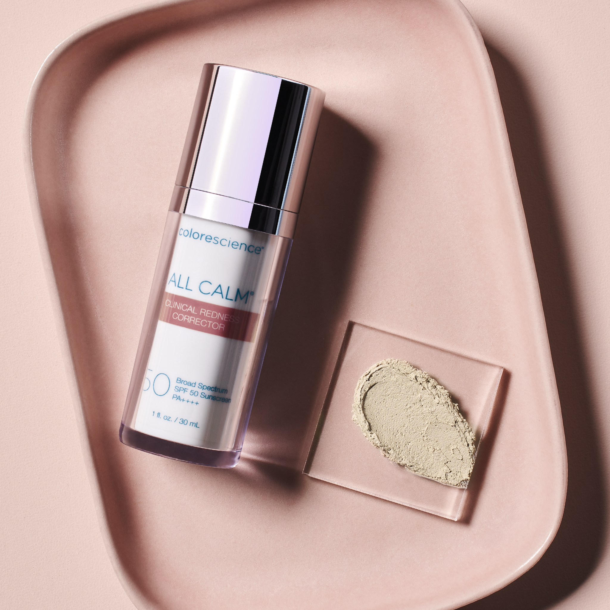 All Calm® Clinical Redness Corrector SPF 50 with swatch || all